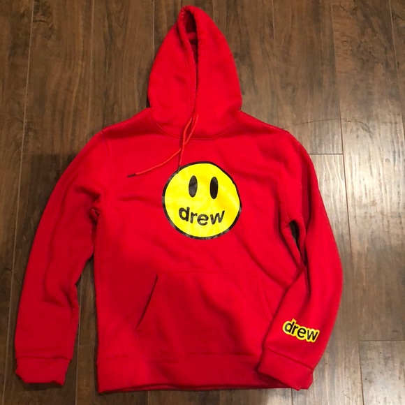 Red drew hoodie Clearance